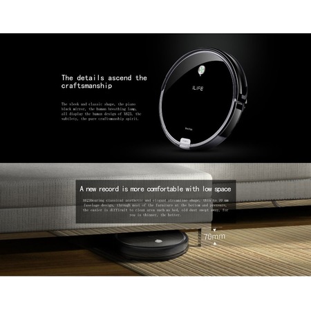 Robot Aspirator ILIFE Super Slim A6/X623 Cu Functie De Mop Si Cu 5 Moduri De Lucru