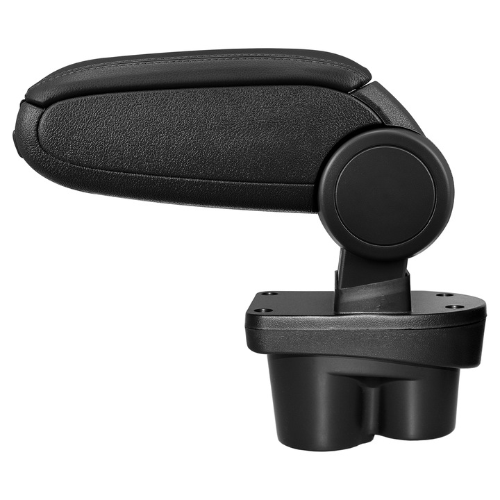 Cotiera auto, pro.tec, pentru Opel Corsa E, imitatie piele, negru - cu compartiment pentru depozitare