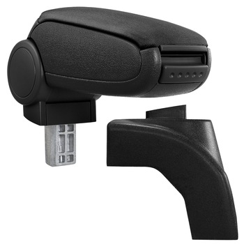 Cotiera auto, pro.tec, pentru Volkswagen Golf 5, Jetta, tesatura, negru - cu compartiment pentru depozitare Cotiera auto, pro.tec, pentru Volkswagen Golf 5, Jetta, tesatura, negru - cu compartiment pentru depozitare