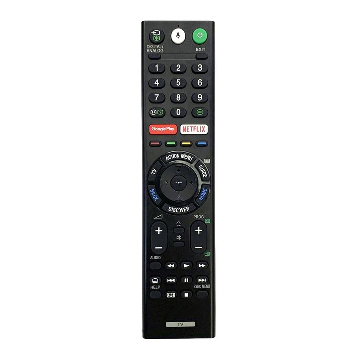 Съвместимо дистанционно управление Sony RMF-TX300U (K0323-0806-CJ12474), за телевизор KDL-50W850C / XBR-43X800E 4K Smart LED, черно