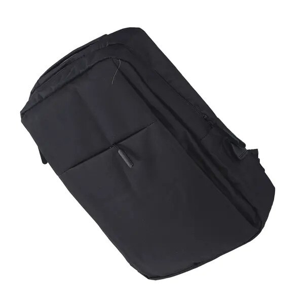 Rucsac pentru laptop din Oxford cu port de incarcare USB si bretele captusite in forma de S, negru