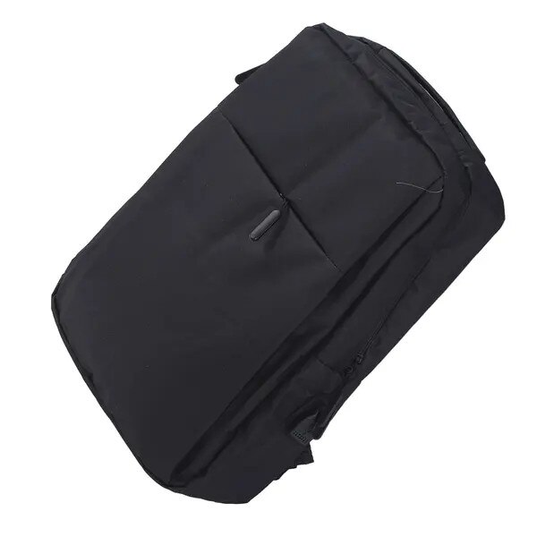 Rucsac pentru laptop din Oxford cu port de incarcare USB si bretele captusite in forma de S, negru