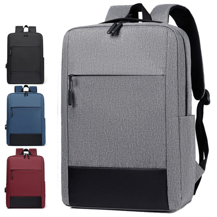 Rucsac din Oxford si poliester, capacitate mare, rezistent la apa, port USB, pentru laptop 16 inch, model K0403-emagCJ-30918, negru, 31 x 12 x 41 cm
