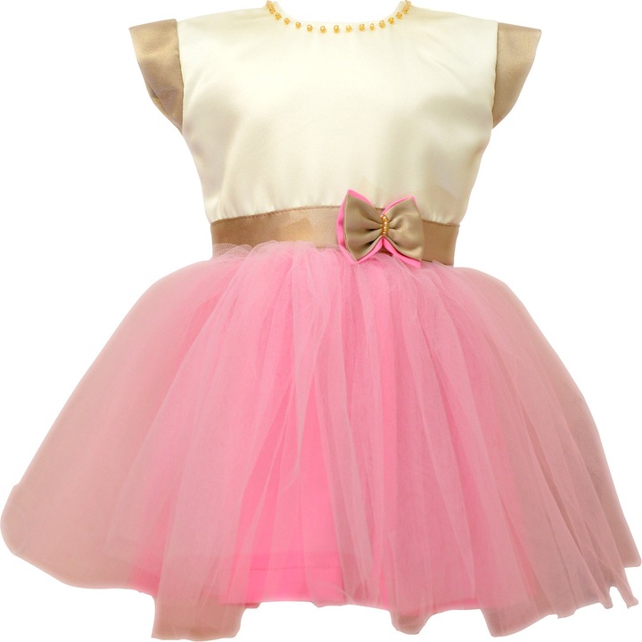 Rochita de ocazie, Couture Bebe, Eliana, Crem