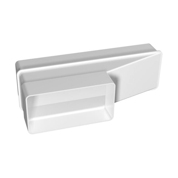 Reductie rectangulara excentrica, 60x120/60x204 mm