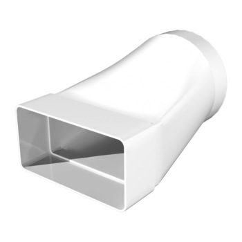 Adaptor circular/rectangular excentric, Ø160/60x204 mm Adaptor circular/rectangular excentric, Ø160/60x204 mm