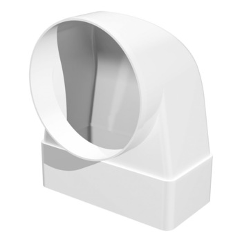 Adaptor 90 grade circular/rectangular, Ø160/60x204 mm Adaptor 90 grade circular/rectangular, Ø160/60x204 mm