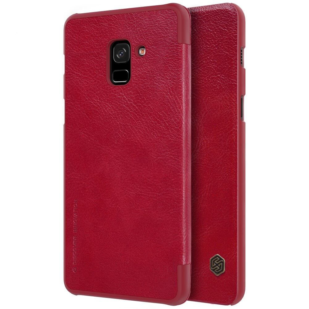Husa Book Nillkin Qin pentru Samsung Galaxy A8 Plus (2018), rosu