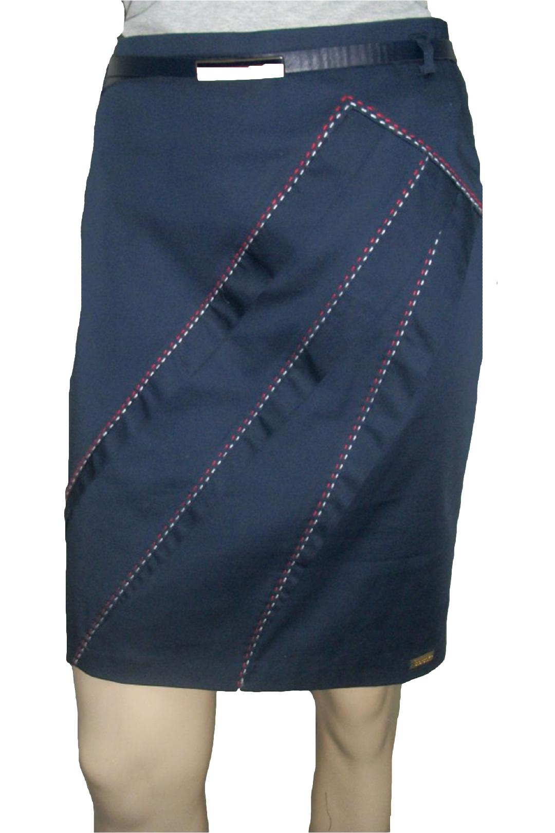 Fusta eleganta, rafinata, D&J Exclusive,, Albastru marin, 36