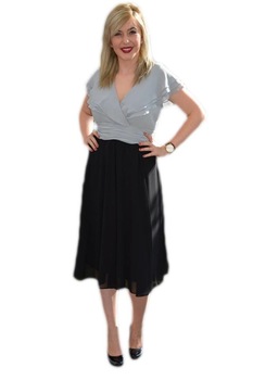 Rochie de ocazie, fara maneci, D&J Exclusive, Gri Rochie de ocazie, fara maneci, D&J Exclusive, Gri