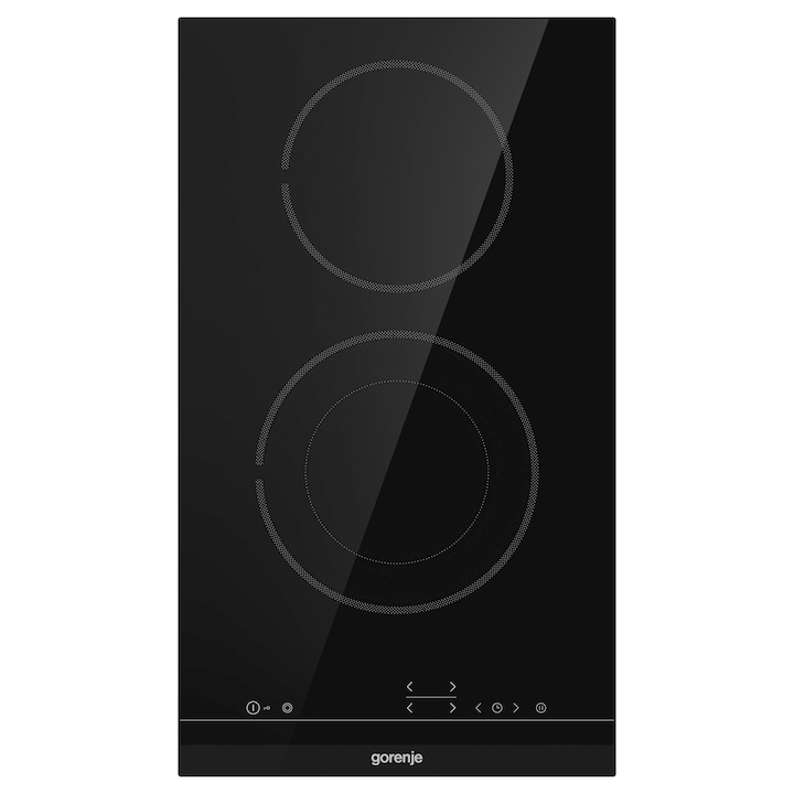 Плот за вграждане Gorenje, Керамичен, 2 зони за готвене, TouchControl, Черен