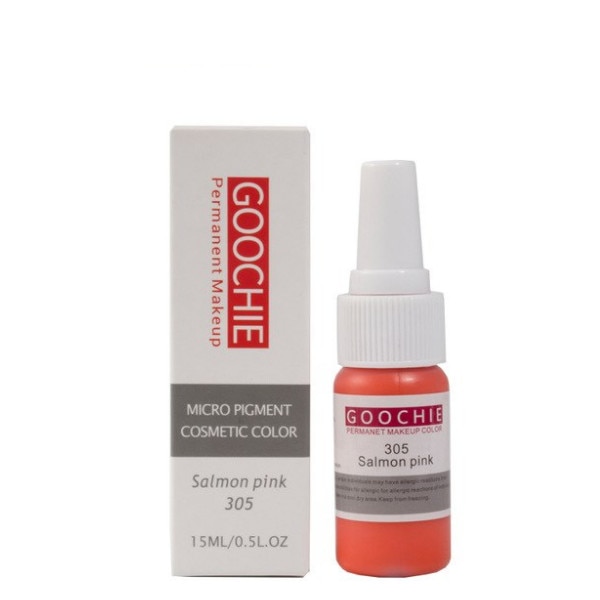 Pigment tatuaj cosmetic Goochie, 305 Salmon Pink, 15ml