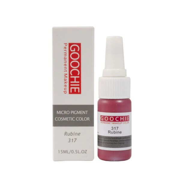 Pigment tatuaj cosmetic Goochie, 317 Rubine, 15ml