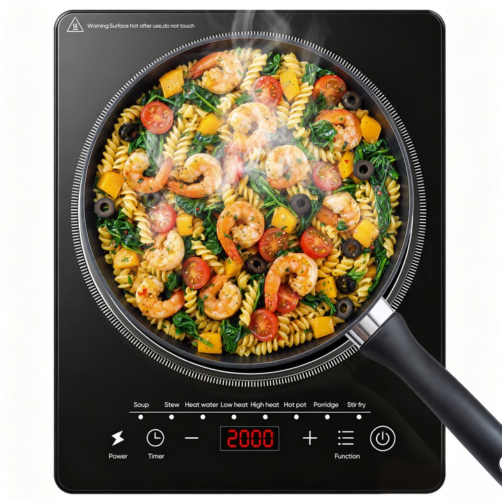 Plita incorporabila AEG HK634021XB, Vitroceramica, 4 zone de gatit, Control touch, Stop&go, Rama inox, 60 cm, Negru