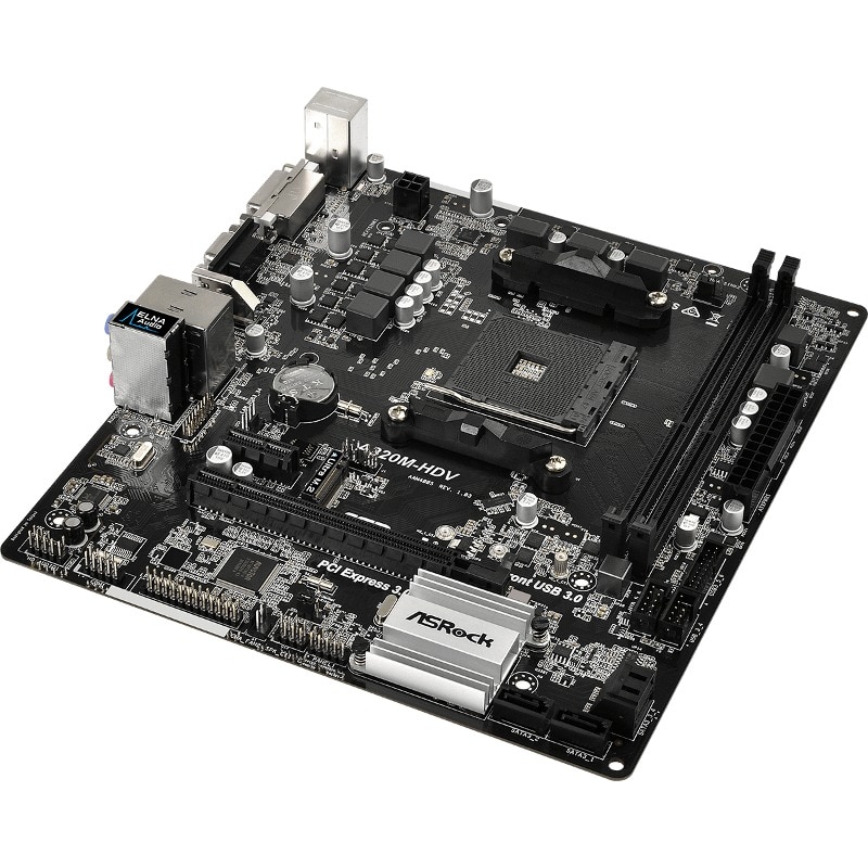 Placa de baza ASRock A320M-HDV, Socket AM4 - eMAG.ro