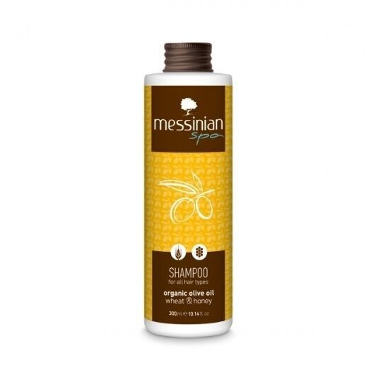 Sampon pentru toate tipurile de par cu grau si miere, 300 ml, ingrediente organice,Messinian Spa