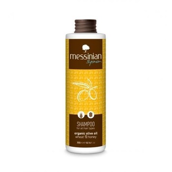 Sampon pentru toate tipurile de par cu grau si miere, 300 ml, ingrediente organice,Messinian Spa Sampon pentru toate tipurile de par cu grau si miere, 300 ml, ingrediente organice,Messinian Spa