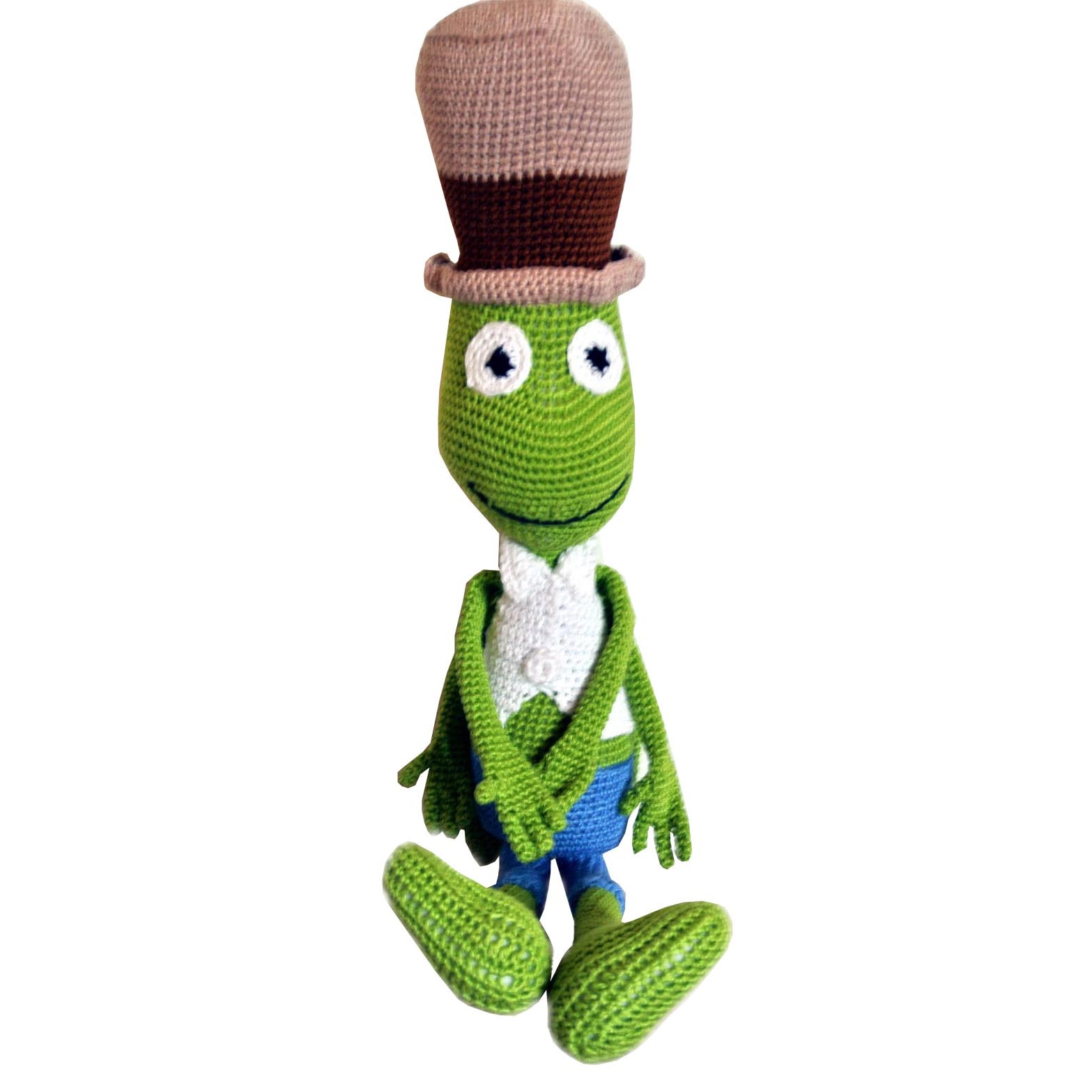 Papusa crosetata MADE IN CORUND greier 52 cm