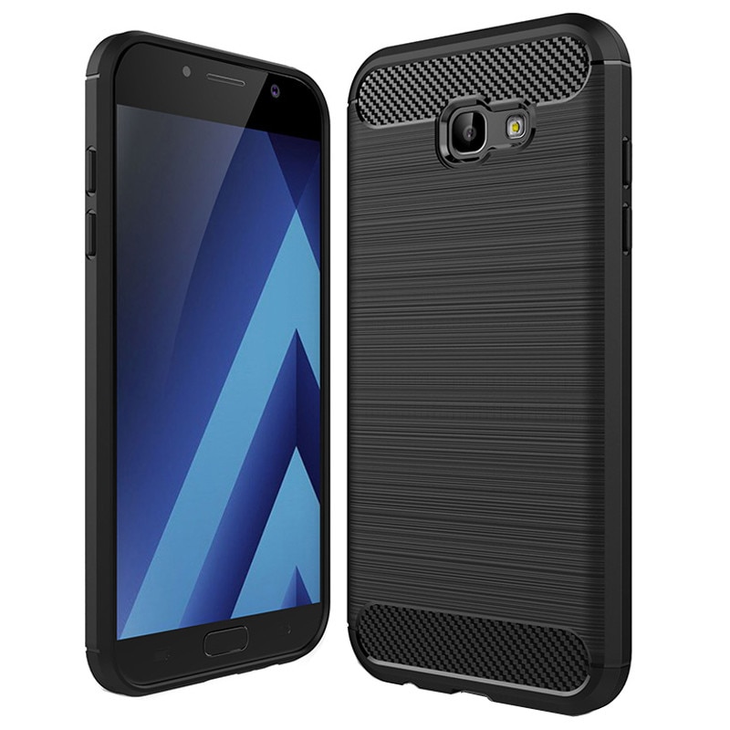 Husa de protectie Carbon PROTECTS pentru Samsung A7 (2017), Negru
