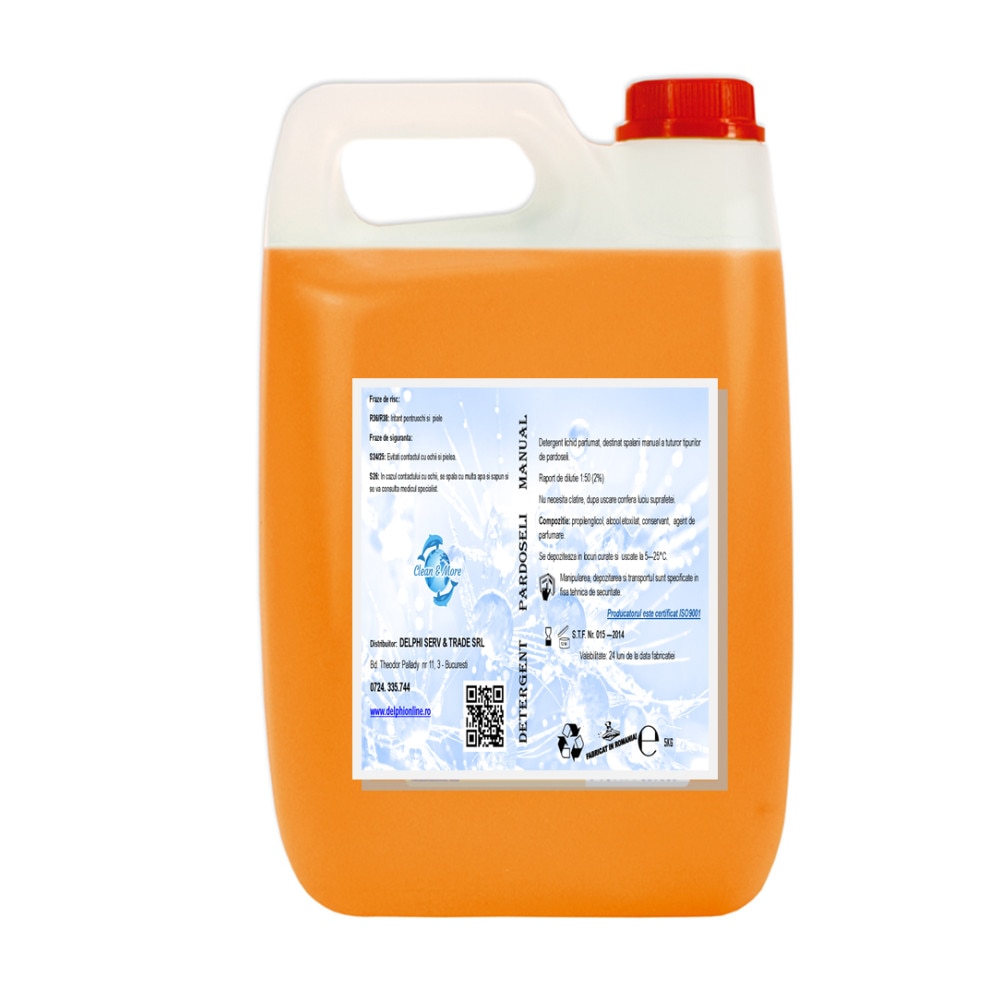 Detergent pardoseli manual, aroma portocala, 5kg