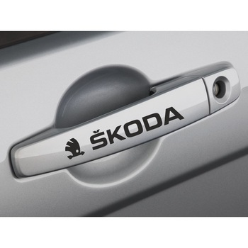 Set 4 Stickere Manere Usa - SKODA Set 4 Stickere Manere Usa - SKODA