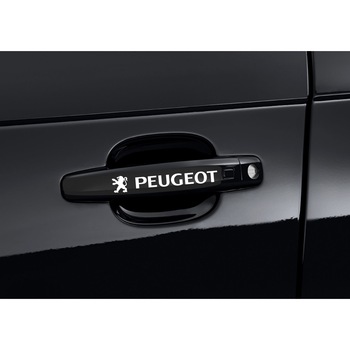 Set 4 Stickere Albe Manere Usa - PEUGEOT Set 4 Stickere Albe Manere Usa - PEUGEOT