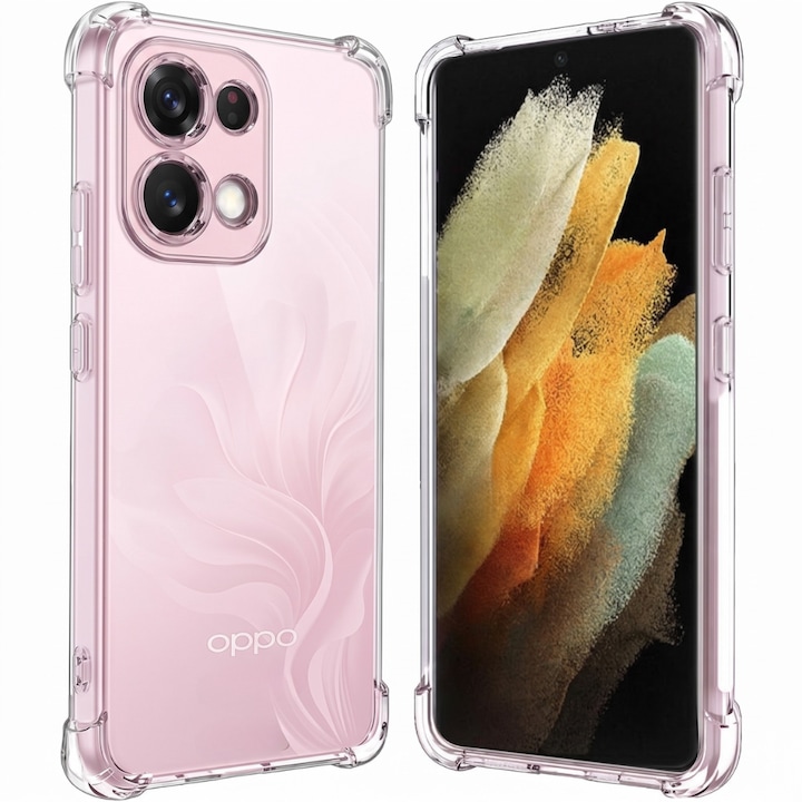 Husa pentru Oppo A6 Pro 4G / A6 Pro 5G, ClearShield Pro cu Tehnologie Aero-Shock, Protectie Camere si Ecran, Aderenta Ridicata, Transparent