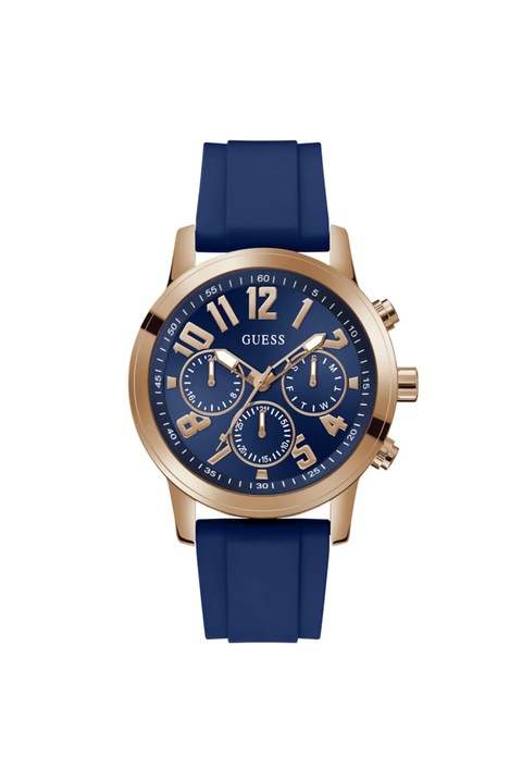 Мъжки часовник Guess с корпус от стомана, диаметър 44 мм, 5 ATM, GW0708G3