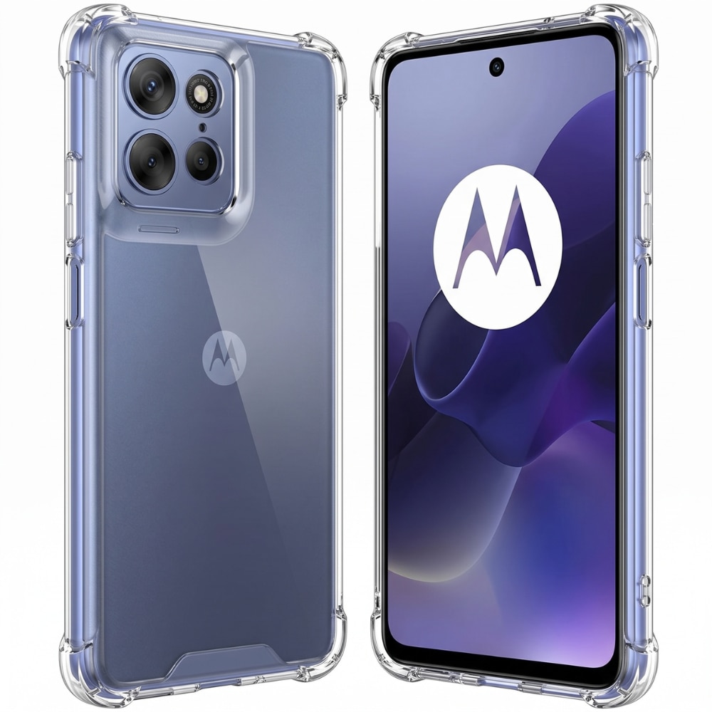 Husa pentru Motorola Moto G86, ClearShield Pro cu Tehnologie Aero-Shock, Protectie Camere si Ecran, Aderenta Ridicata, Transparent