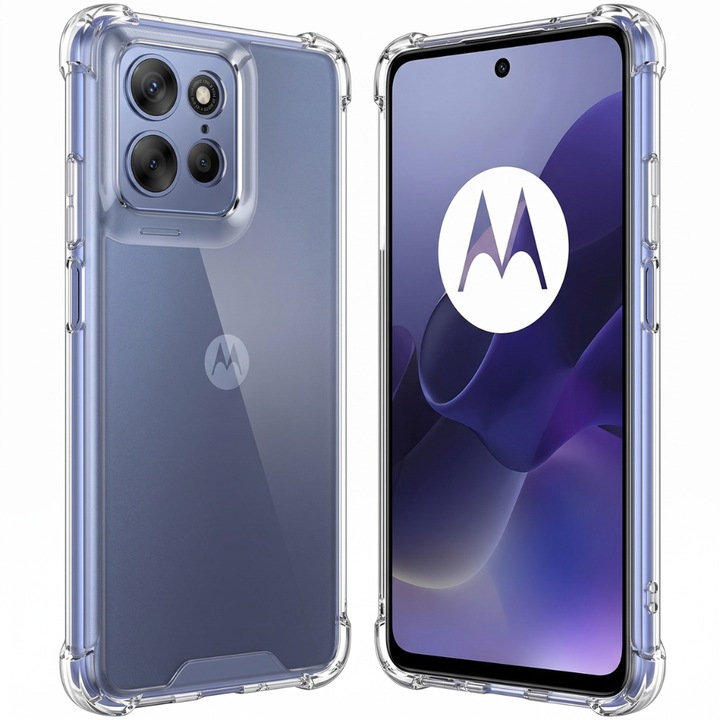 Калъф за Motorola Moto G86, ClearShield Pro с Aero-Shock технология, защита на камерите и екрана, високо сцепление, прозрачен