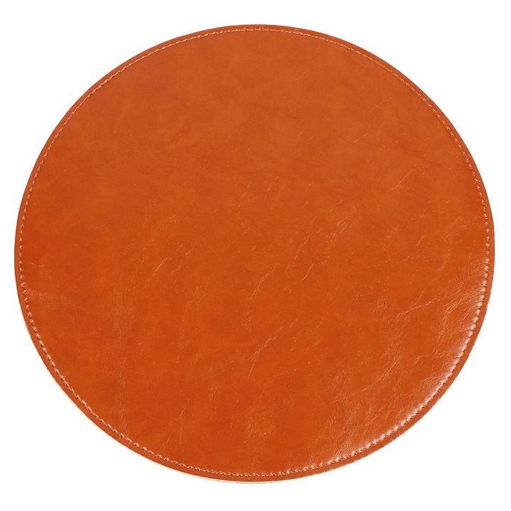 Mouse pad YANYXR BCS3242069, microfibra rotund, 22 x 22 x 0.2 cm, maro deschis