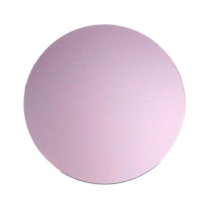 Mouse pad rotund YANYXR BCS3241906, aluminiu cu baza anti-alunecare, roz auriu, 200 x 200 mm