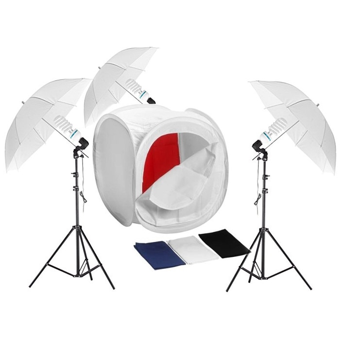 Set pentru fotografie Massa, 1800W, Cort 60 cm