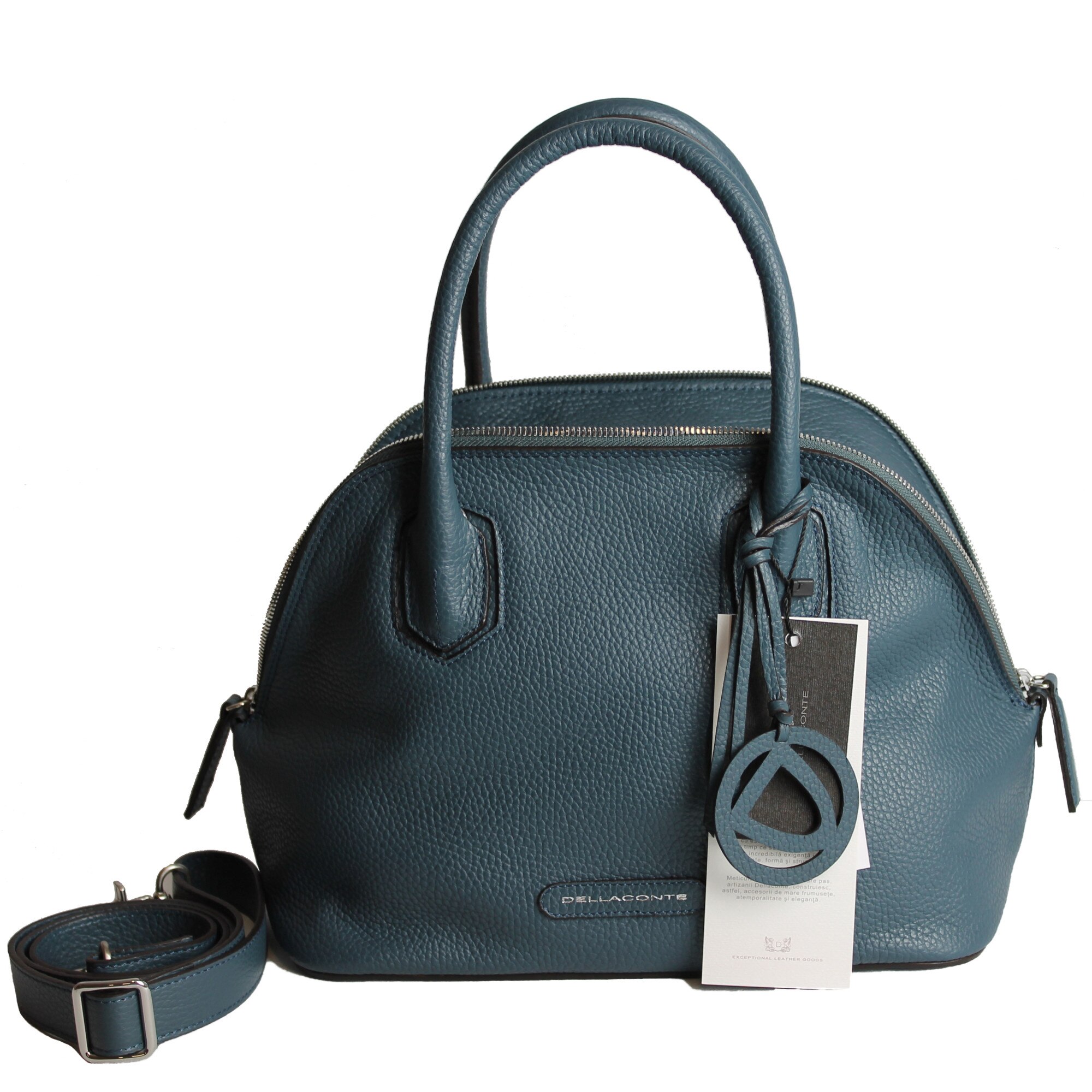 Geanta dama piele naturala, Dellaconte, Marin