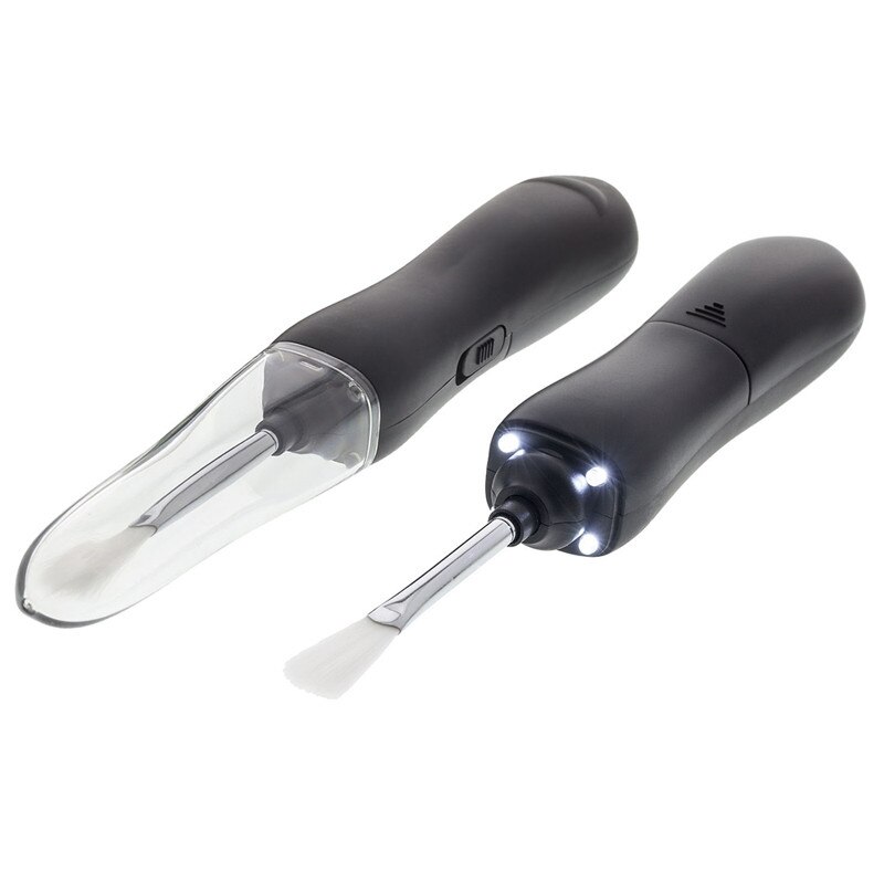 Perie vibranta MQ-MB100 cu 4 LED-uri pentru curatare, Micnova, Negru