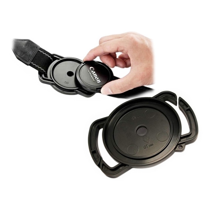 Suport curea pentru capacul aparatului foto/video Commlite, 43mm / 52mm / 55mm