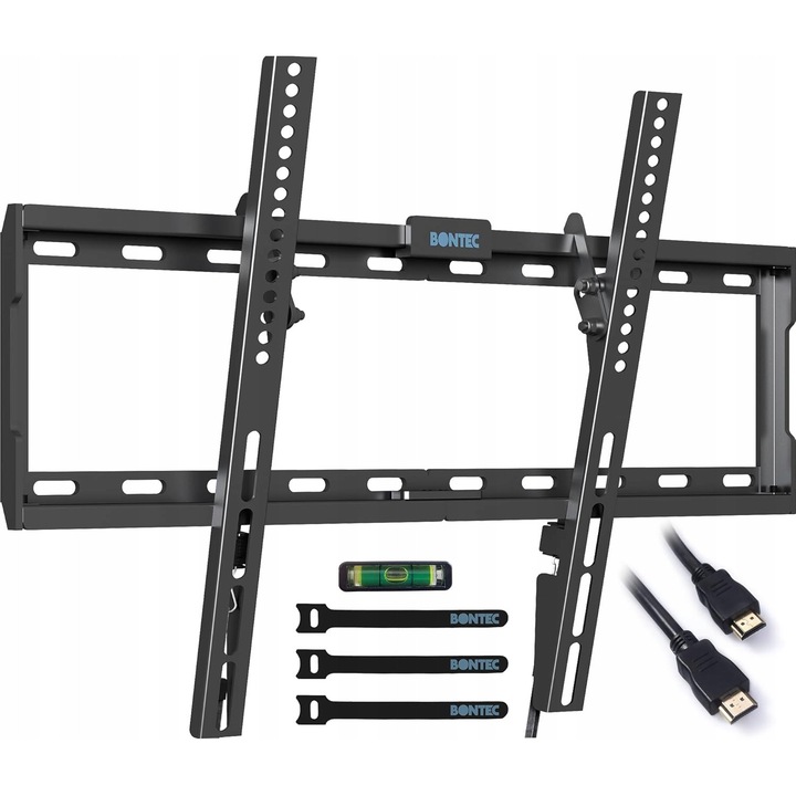BONTEC TV fali tartó 37-80" 55kg VESA 600x400mm Fekete