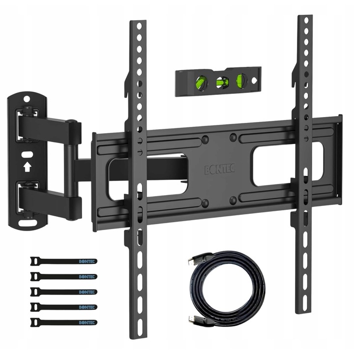 Suport TV Perete, Brat Dublu, 35kg, VESA 400x400, Reglabil