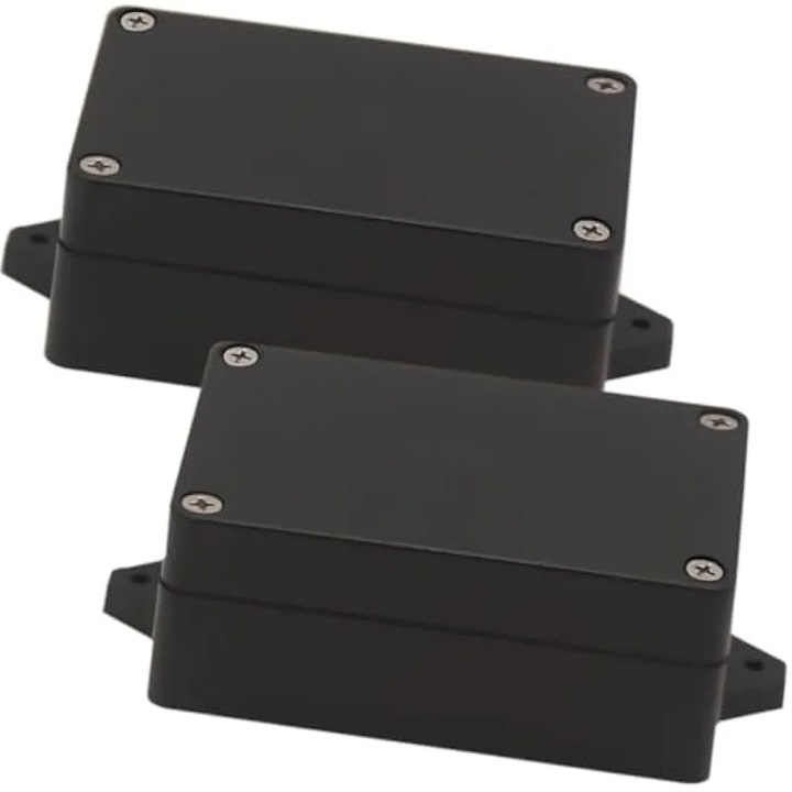 Cutie de jonctiune etansa ABS K0538-C260806-2175-AMZ, IP65, cu urechi de montare si garnituri de cauciuc, negru, set 2 buc., 100 x 68 x 40 mm