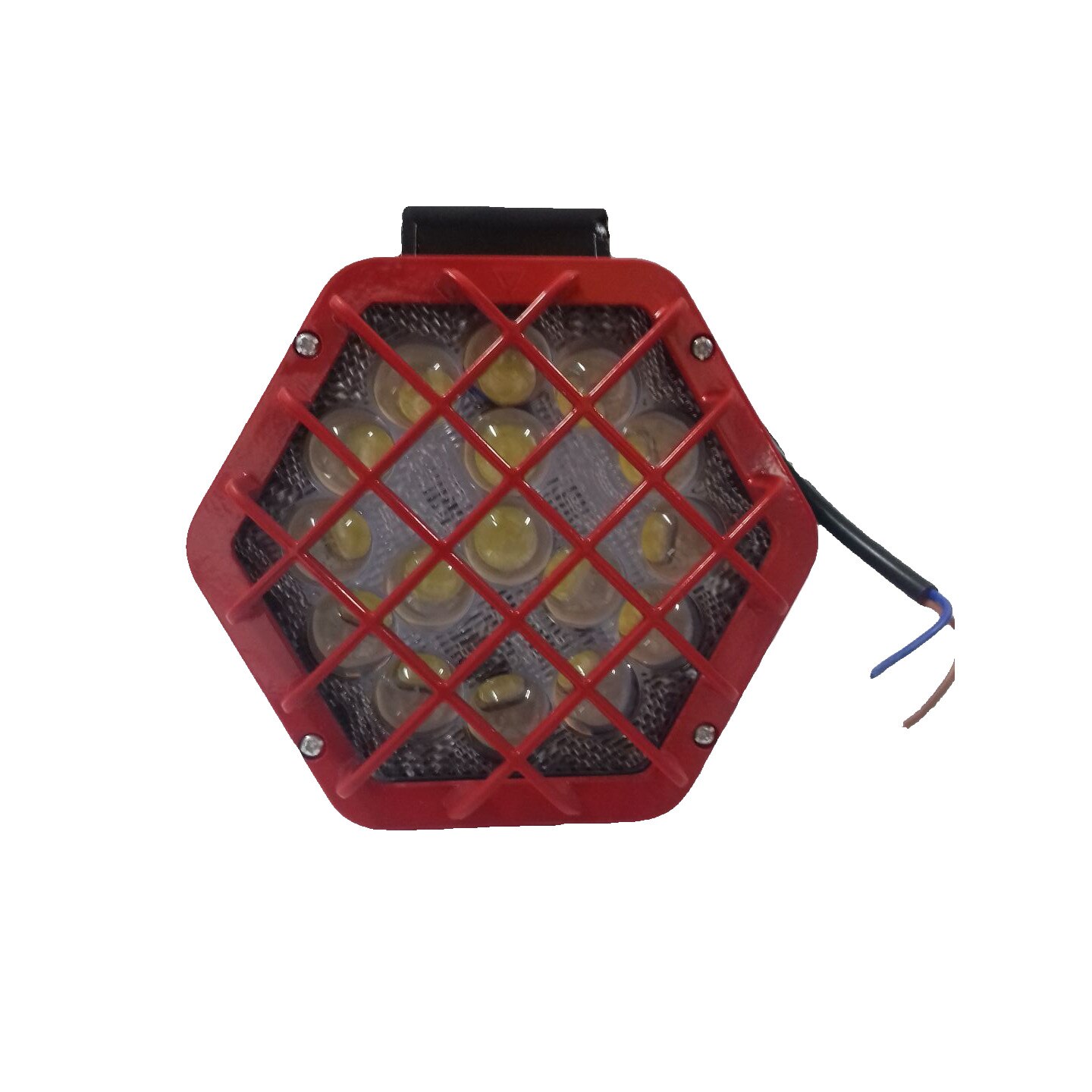 Lampa protector Breckner hex-grilaj rosu 16L DC 10-30v unghi de radiere 30