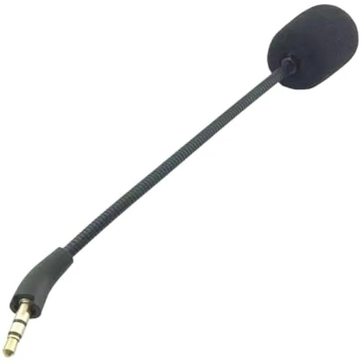 Microfon detasabil pentru casti K820NC K0538-C260806-1474-AMZ, flexibil cu anulare a zgomotului, jack 3.5 mm, negru