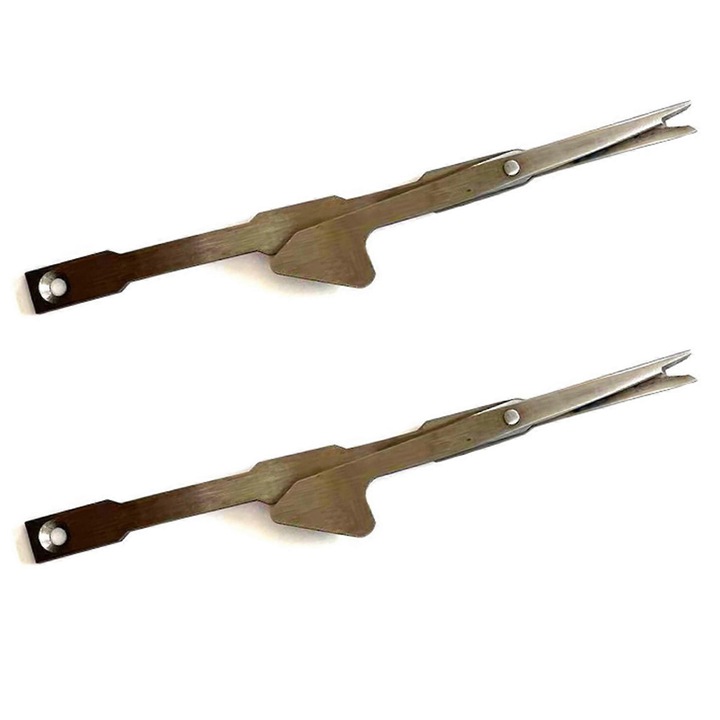 Set 2 foarfeci de taiere pentru covoare pentru masini de tufting FG123K0225-260806-255, din metal, 2 buc