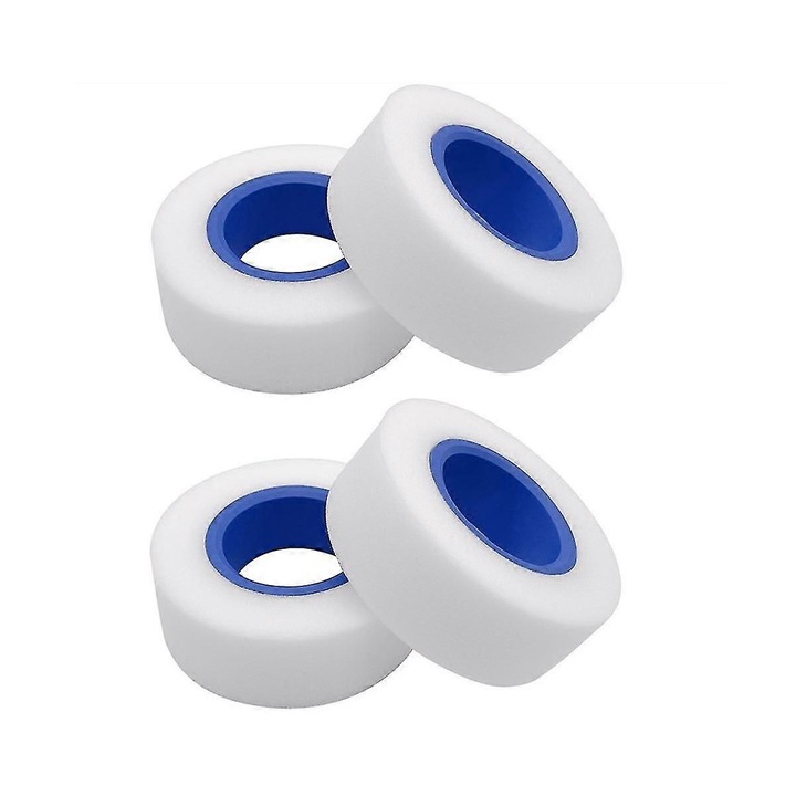 Spuma interior anvelope RC, dual stage din TPE si burete, pentru roti 2.2 inch (120 x 45 mm), alb/albastru, set 4 buc.