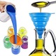 Palnie pliabila din silicon, set 4 buc., multicolor