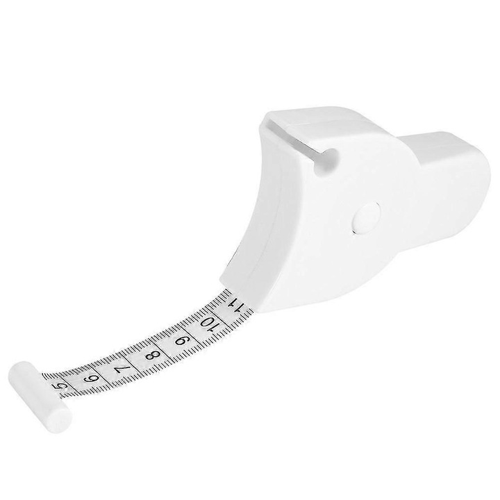 Ruleta retractabila pentru masuratori corporale FG123K0225-260806-1582, banda 150 cm, carcasa alba