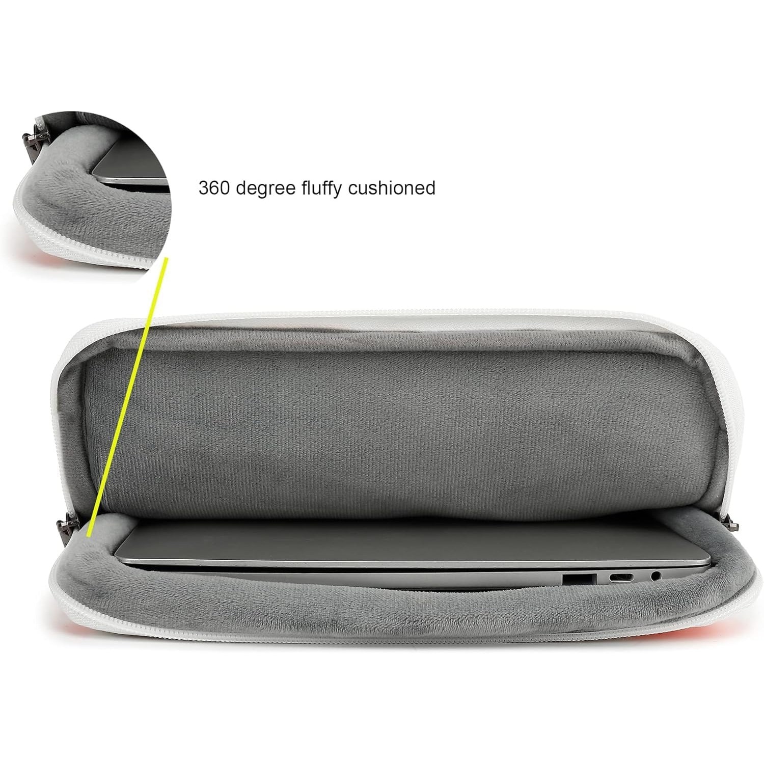 Husa Laptop 360° cu 3 Buzunare, Maner si Banda Bagaj - Soare, Luna, Stele