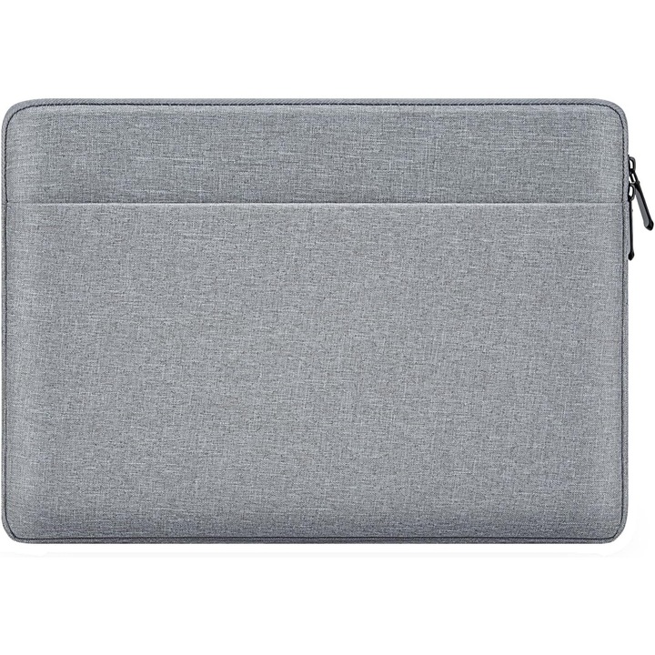 Husa Laptop 15.6-16 Inch, Subtire, Impermeabila, Poliester, Gri