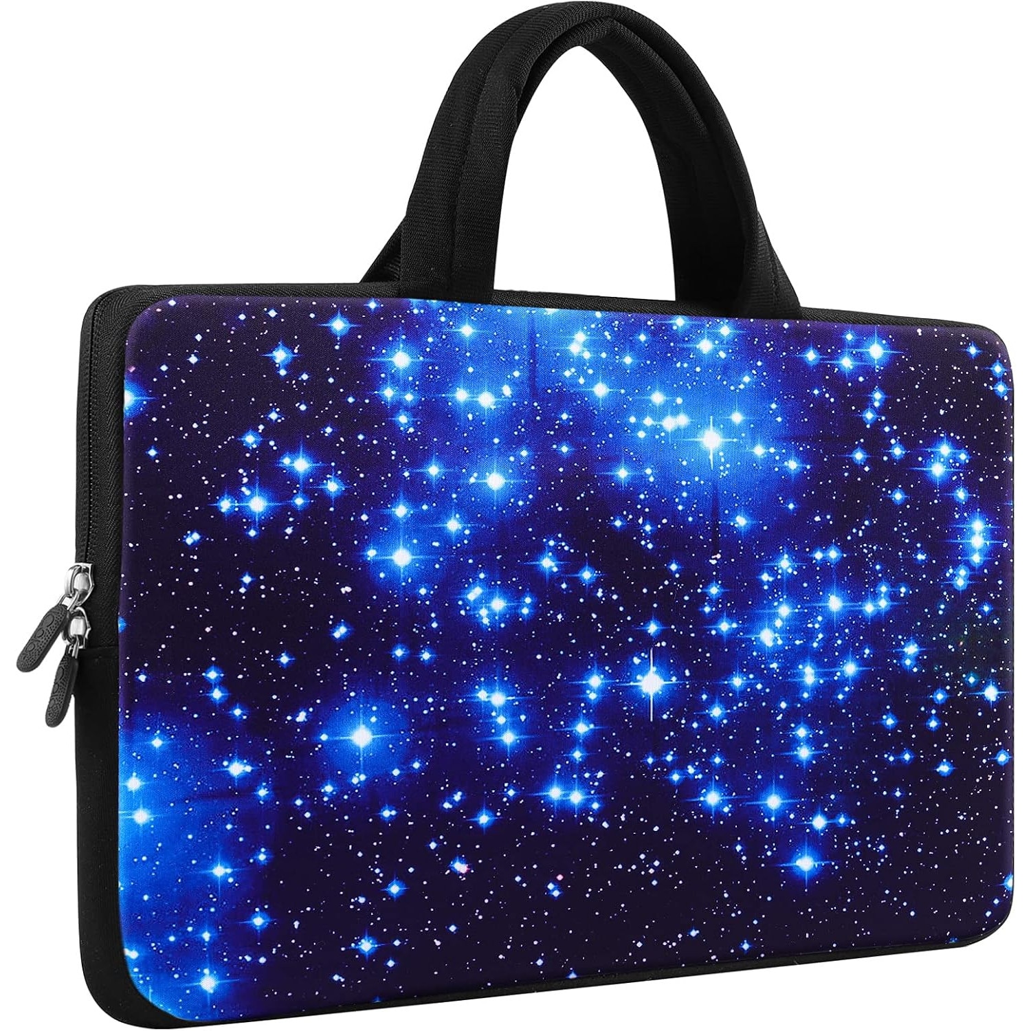 Husa Laptop 11.6-12 inch, Geanta Neopren Impermeabila, Albastru Cer Stele