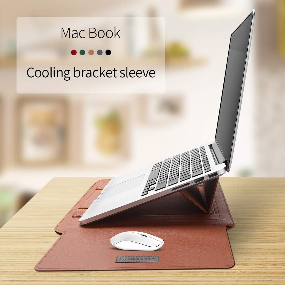 Curea Laptop 11-12 Inch Piele PU Maro cu Suport