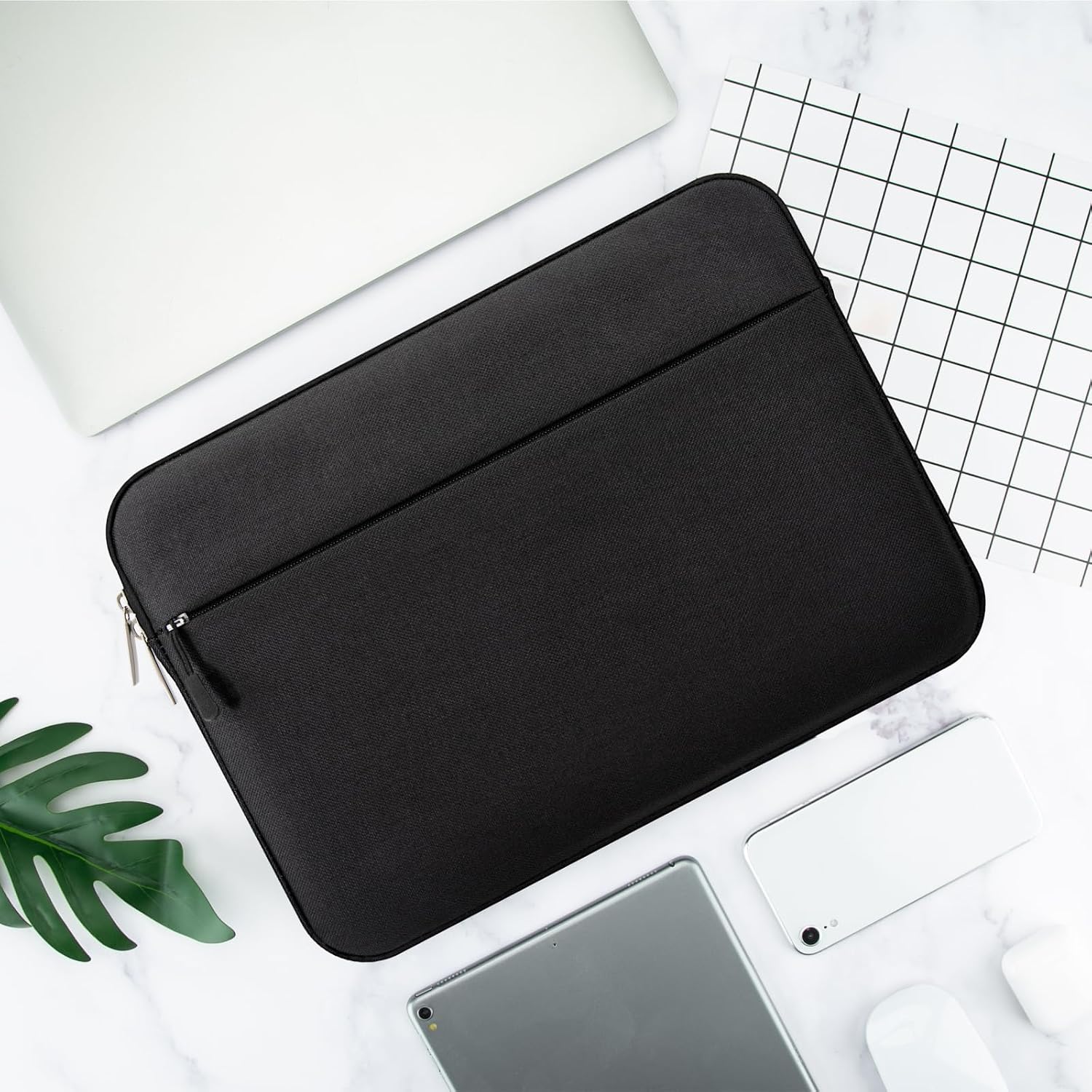 Husa Laptop 11 Inch, Subtire, Rezistenta la Socuri, Neagra